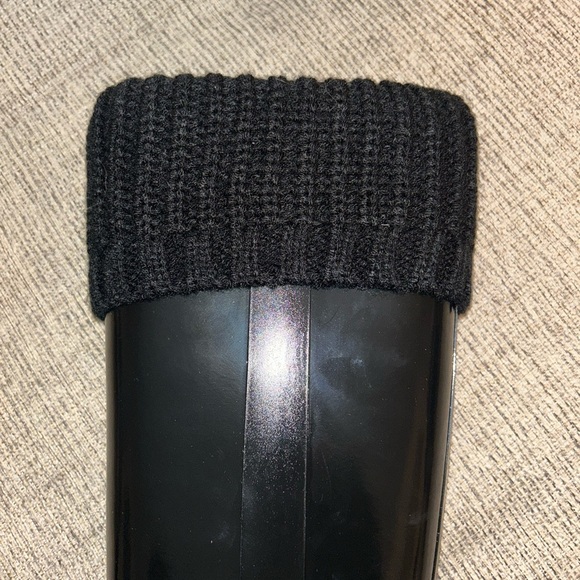 NWT Michael Kors Mandy Black Rain Boots size 8 - Picture 5 of 10